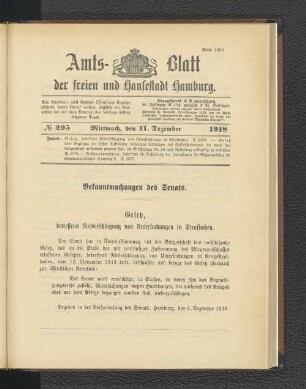 No. 295, 11. Dezember 1918