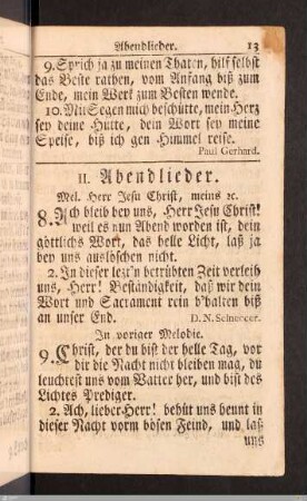 Abendlieder.