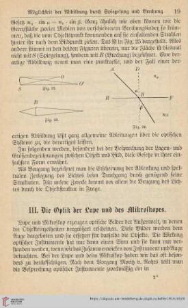 Die Optik der Lupe und des Mikroskopes