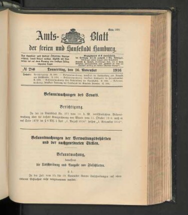No. 280, 16. November 1916