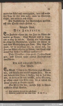 Achtzigste Fabel. Die Zauberin