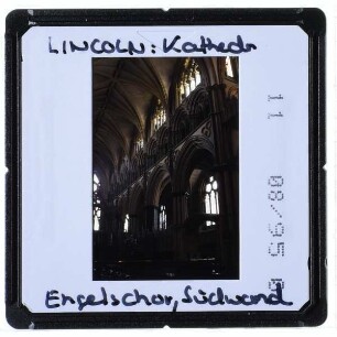 Lincoln, Kathedrale : Innenansicht Engelschor Südwand