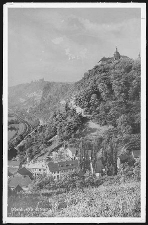 Dornburg. Blick auf Dornburg