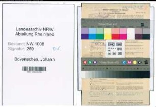 Entnazifizierung Johann Bovenschen , geb. 29.05.1899 (Viehhaendler)