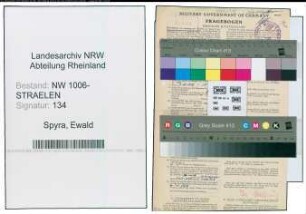Entnazifizierung Ewald Spyra , geb. 30.09.1908 (Zollsekretaer)