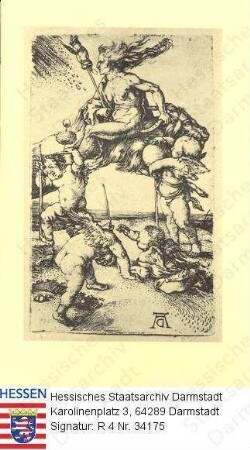 Dürer, Albrecht (1471-1538) / Stich 'Die Hexe'