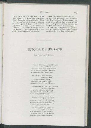 Historia de un amor. [Poesía]