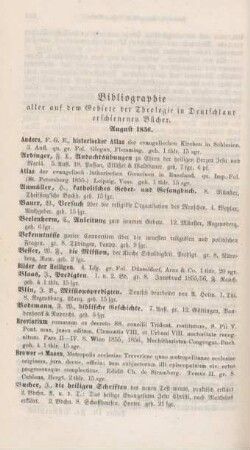 262-268 Bibliographie deutscher theologischer Bücher