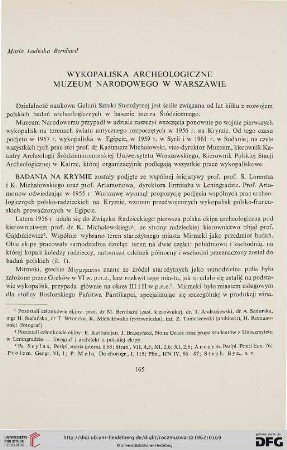 6: Wykopaliska archeologiczne Muzeum Narodowego w Warszawie