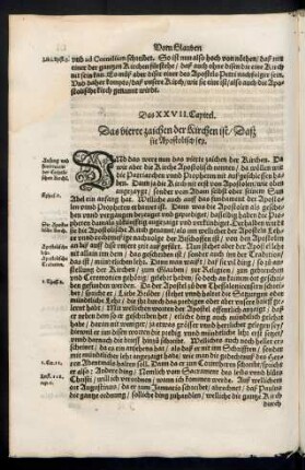 Das XXVII. Capitel. Das vierte zaichen der Kirchen ...