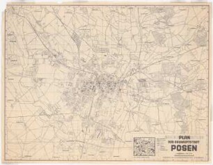 Stadion, Posen: Karte von Posen 1:10000