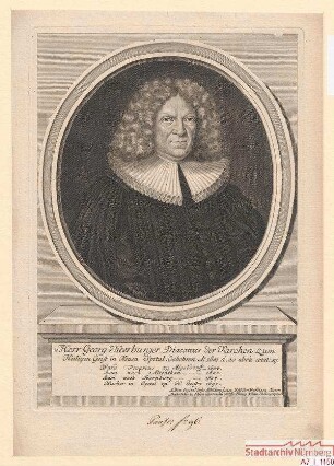 Georg Heerburger, Diakon in Heilig-Geist; geb. 30. Oktober 1651