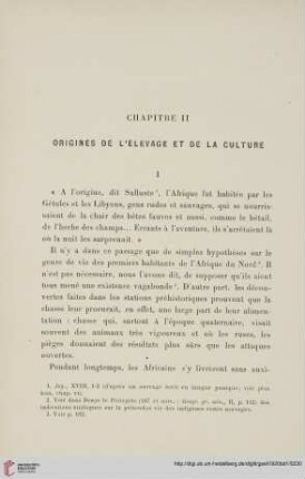 Chapitre II: Origines de l'élevage et de la culture