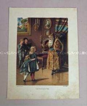Die Kinder und der Weihnachtsmann