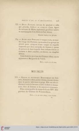 Meubles (Nr. 335 - 375)