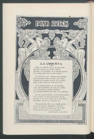 Páginas poéticas. - La coqueta