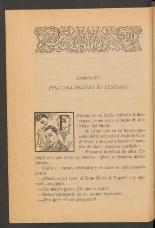 Capítulo XCI - Feliciana prepara su venganza