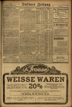 Zweite Ausgabe vom Mittwoch, den 13. Februar 1924.