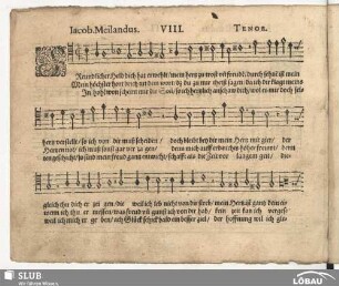 VIII. Freundlicher Held dich hat erwehlt