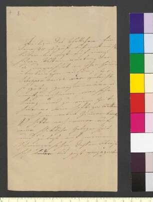 Brief von Willemer, Marianne von an Goethe, Johann Wolfgang von