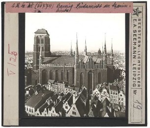 Danzig, Marienkirche : Außenansicht, Fernsicht von S