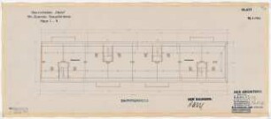 Wohnhausbebauung Seegefelder Straße für Harre, Berlin-Spandau: Haus 1-4, Grundriss Dachgeschoss 1:100