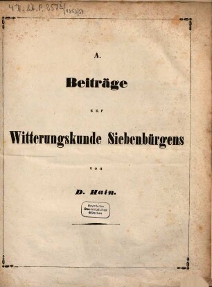 Programm des Evang. Gymnasiums A.B. in Schässburg und der Damit Verbundenen Lehranstalten : zum Schlusse des Schuljahres .... 1853/54