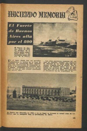 Haciendo memoria: El Fuerte de Buenos Aires allá por el 800
