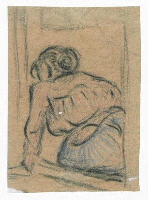 Studienblatt Frau am Fenster