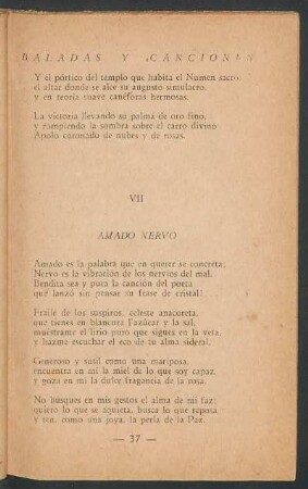 VII - Amado Nervo