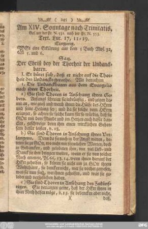 Am XIV. Sonntage nach Trinitatis.