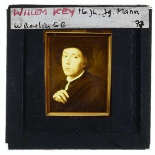 Key, Bildnis eines jungen Mannes mit schwarzem Barett (Berlin GG 633A)