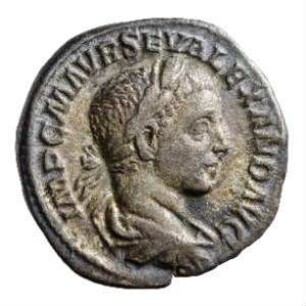 Münze, Denar, 223 n. Chr.