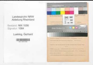 Entnazifizierung Gerhard Lueking , geb. 20.09.1921 (Lehrer)