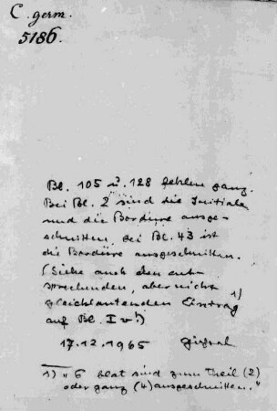 Breviarium Romanum, Teil I - BSB Cgm 5186
