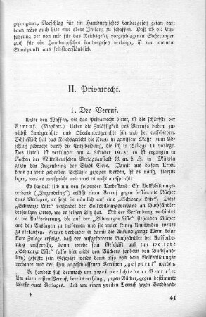 II. Privatrecht.