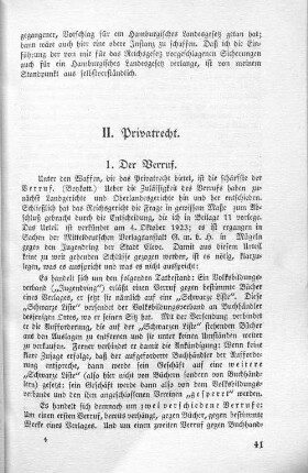 II. Privatrecht.
