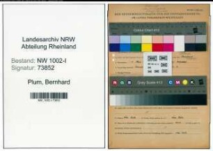 Entnazifizierung Bernhard Plum , geb. 05.03.1912 (Buchhalter)