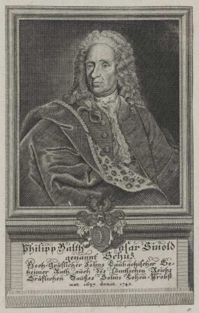 Bildnis des Philipp Balthasar Sinold, genannt Schüz