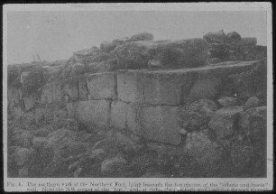 Tell el-mutesellim [Megiddo], Der nördliche Wall d. Nord-Forts aus der Zeit Salomos