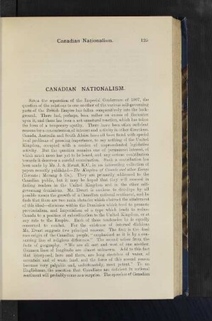 Canadian Nationalism