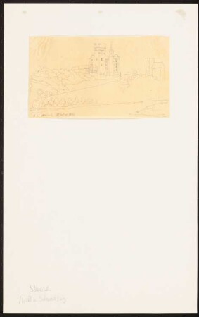 Burg Steinach, Neckarsteinach (Mittelburg und Vorderburg): Perspektivische Ansicht