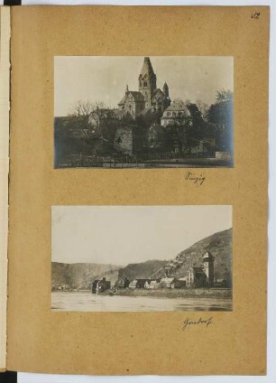 St. Peter, Sinzig. , Schloss Liebieg, Gondorf: Ansichten (aus: Skizzen- und Fotoalbum 8)