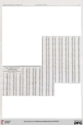 Nr. 39/44 (15. Okt. 1943), S. 3, 4: Preisberichte