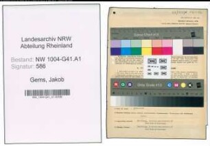 Entnazifizierung Jakob Gems , geb. 06.06.1895 (Krim.Sekretaer)