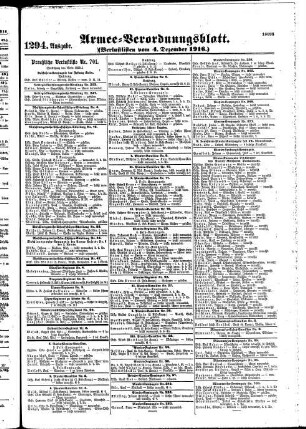 1294.Ausgabe. Montag, 4. Dezember 1916