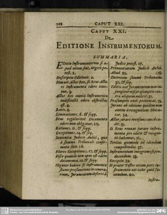 Caput XXI. De Editione Instrumentorum