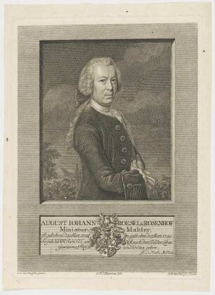 Bildnis des August Iohann Roesel v. Rosenhof