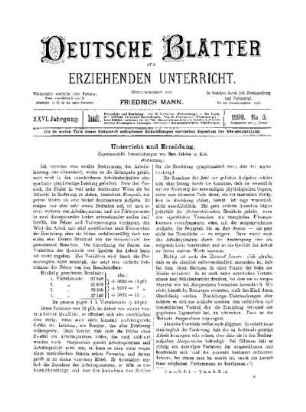 Unterricht und Ermüdung : (Fortsetzung)
