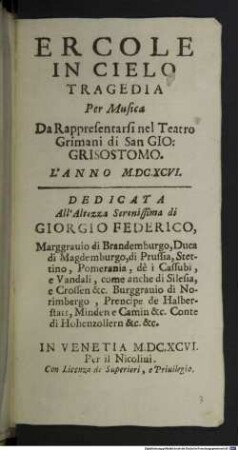 Ercole in cielo